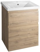 Aqualine Aqualine, ALTAIR umývadlová skrinka 57x72,5x45cm, dub emporio, AI360