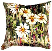 Zamatový vankúš záhradné sedmokrásky - 45 * 45 * 10cm