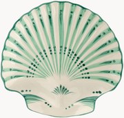 Ručne maľovaný servírovací tanier Shell Verde