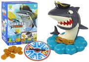 LEAN TOYS Arkádová hra - Shark Pirate Exploding Coins, koleso na točenie