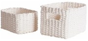 Set pletených košíkov Compactor Lisou, 2 ks, biela