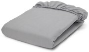Napínacia posteľná plachta z prémiového flanelu, sivá, dvojlôžko