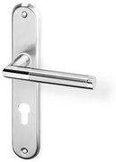 Dverové kovanie ACT Luka OV ECO (NEREZ), kľučka-kľučka, Otvor na cylindrickú vložku PZ, AC-T Nerez, 72 mm