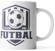 Sablio Hrnček Žijem pre futbal - 200 ml - espresso
