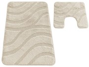 Sada kúpeľňových koberčekov Montana Symphony Pearl White