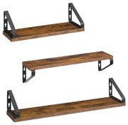 Nástenné police LWS043K01 3 ks