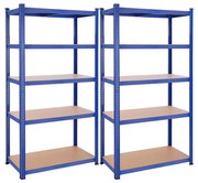 Súprava 2 regálov 100x200x50 cm GLR050Q02