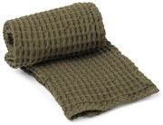 Ferm Living Uterák z organickej bavlny Olive 50 × 100 cm