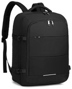 Konofactory Čierny objemný cestovný batoh do lietadla "Tourist" - L (65l)