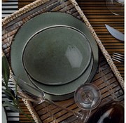 Jedálenská súprava 24 ks zelená/porcelán