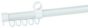 U-koľajnica na záclony tvar 160cmBiela