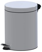 Nášľapný odpadkový kôš, 5 l, biela