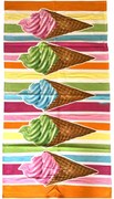 Plážová osuška FUNNY ICE CREAM 70x140 cm