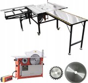 Formátovacia píla s podrezávaním pre nábytkové dosky, kyvadlový a frézovací stôl