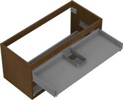 Mexen Box-A, závesná skrinka 100 cm, 2 zásuvky, orech, 91AX0-1000-470-2-86