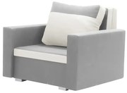 Kreslo ASTRA3 s funkciou spania Světle šedá/krémová