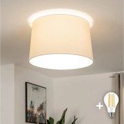 Brilagi - LED prisadené stropné svietidlo CERIA 1xE27/40W/230V, priemer 45 cm, béžové