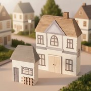 Drevené domčeky Bergström - sada 2ks Variant: Sada 3