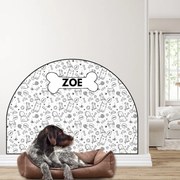 120x96cm Ochranná textilná nálepka na stenu - Oblúk - Zvieratá Veľkosť: 120x96cm, Motív: s menom