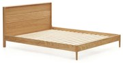 Dvojlôžková posteľ z dubového dreva s roštom v prírodnej farbe 180x200 cm Lenon – Kave Home