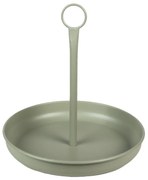 Zelený dekoračný jednoposchodový etažér - Ø 30*30 cm