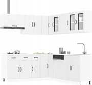 vidaXL 11-dielna sada kuchynských skriniek Biela kompozitné drevo