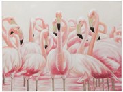 Obraz s plameniakmi Flamingos - 120 * 3,5 * 90cm