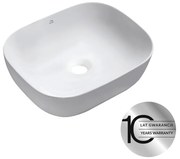Laveo Mogami, umývadlo na dosku 505x405x140 mm, biela lesklá, LAV-VUM_6250