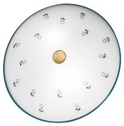 Kolarz 731.U12.4.17- Stropné svietidlo NONNA 2xE14/60W/230V pr. 32 cm modrá/mosadz