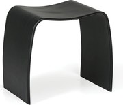 Drevená stolička BENTWOOD II, syntetická koža, čierna
