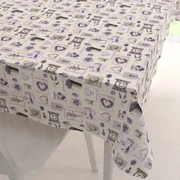 Biante Bavlnený obdĺžnikový obrus Sandra SA-479 Levandule na krémovom 50x100 cm