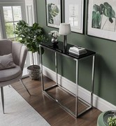 KONZOLA BELLA ČIERNY LESK + CHRÓM