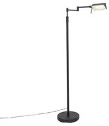 Dizajnová stojaca lampa čierna vrátane LED s dotykovým stmievačom - Notia