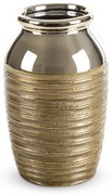 KERAMICKÁ VÁZA DORI (02) (FI) 17X28 CM ZLATÁ
