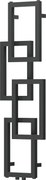 Mexen Grid, dekoratívny kúpeľňový radiátor 1115 x 360 mm, 279 W, grafitová, W215-1115-360-00-66