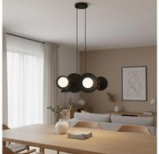 Luster na lanku MODEL 4xG9/8W/230V čierna