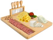 Servírovacia doska SALERS s príborom, bambusová