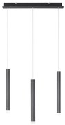 Leuchten Direkt 15203-18 - LED Luster na lanku 3xLED/4,8W/230V čierna