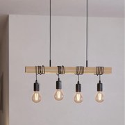 Eglo 32916 - Luster na lanku TOWNSHEND 4xE27/60W/230V