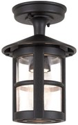 Elstead BL21A-BLACK - Vonkajší prisadený luster HEREFORD 1xE27/100W/230V IP43