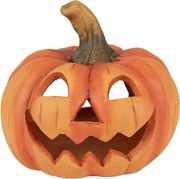 Oranžová keramická dekorácia tekvice Halloween - Ø 23*18 cm