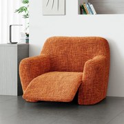 Bielastické poťahy GRAFITI NOVÉ tehlové relaxačné kreslo (š. 70 - 90 cm)