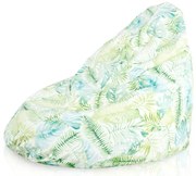 Sedací vak DROP XXL maľované lístie monstera
