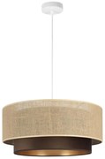Luster na lanku SARTA 1xE27/60W/230V hnedá/juta