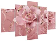 Obraz - Kvetinový dekor (150x105 cm)