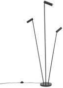 Moderná stojacia lampa čierna 3-svetlá GU10 35mm - Thomas
