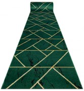 Behúň EMERALD exkluzívny 1012 glamour, marmur, geometrický zelený / zlatý - Výpredaj