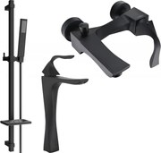 Mexen Estrella DQ02 vaňová súprava, čierna - 72313DQ02-70