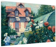 Obraz - Gustave Caillebotte, Dahlias, Garden at Petit Gennevilliers, reprodukcia (90x60 cm)
