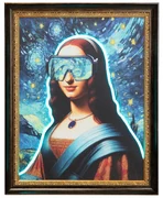 LED Art Lady obraz viacfarebný 80x100 cm